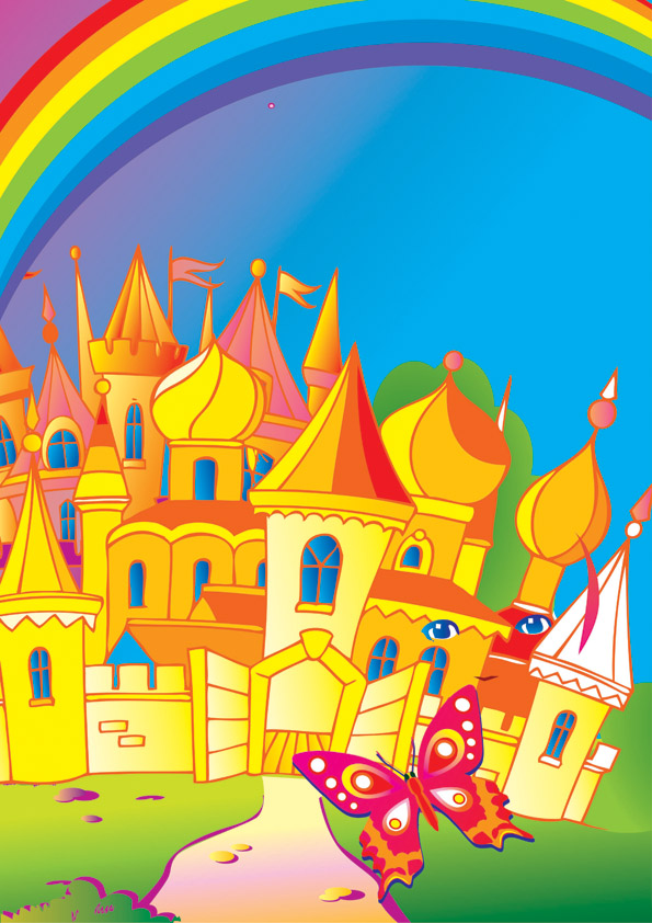 free vector Vector colorful children world